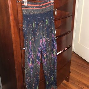 Light weight blue/orange/purple pants